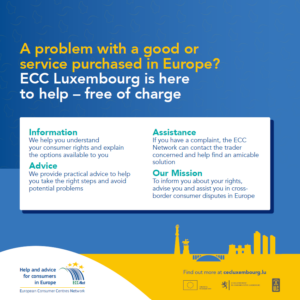 Consumer Rights Exhibition at Luxembourg Train Station
