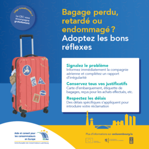 Exposition sur les droits des consommateurs à la Gare de Luxembourg
